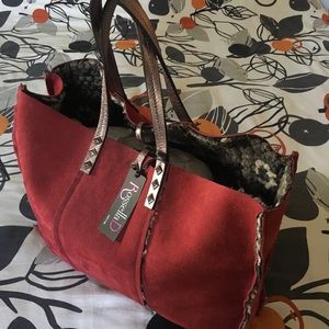 RossellaD Big Leather Tote Bag